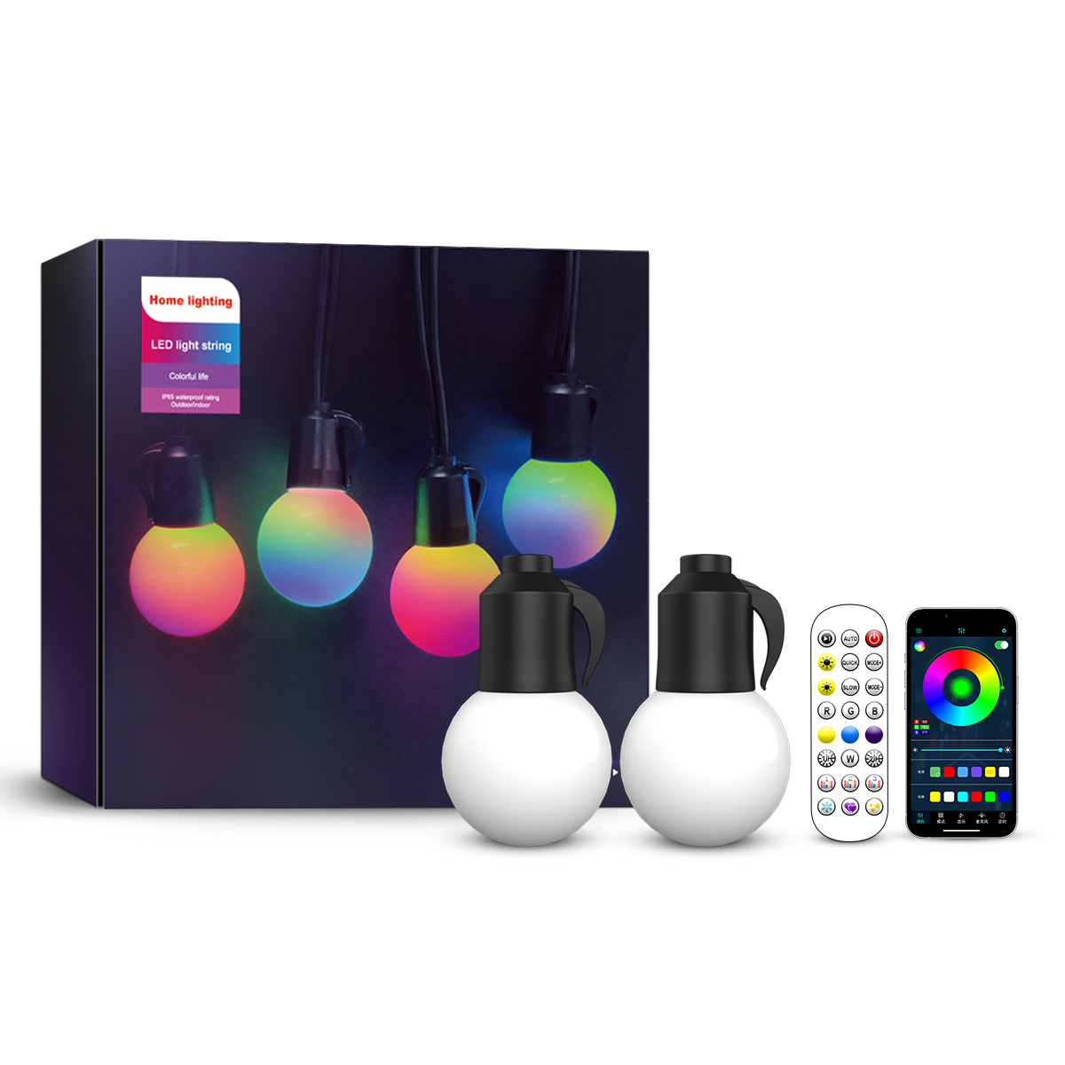 HCP029  G40水晶彩色灯串